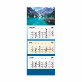 Kalendarz 2026 trójdzielny Łódki