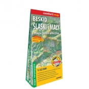 Beskid Ślaski i Mały. Mapa panoramiczna; laminowana mapa turystyczna 1:52 500 - Opracowanie zbiorowe