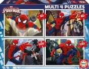 Puzzle Multi 4w1 50+80+100+150: Ultimate Spider-Man (15642)