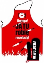 Rewolucja. Zestaw kuchenny: fartuch + rękawica