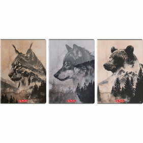 Zeszyt Herlitz Standard Wild - A4/96K, linia z marginesem