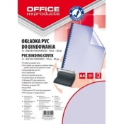 Okładki do bindowania Office Products A4 PVC 100 sztuk niebieska/transparentna (Nr 20222015-01)