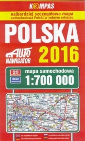 Polska 2016 Mapa samochodowa 1:700 000 - <br />