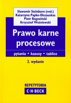 Prawo karne procesowe Repetytoria