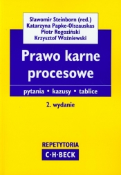 Prawo karne procesowe Repetytoria