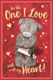 Kartka holograficzna 3D - For the one I love