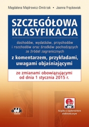 Szczegółowa klasyfikacja dochodów, wydatków, przychodów i rozchodów oraz środków pochodzących ze źró