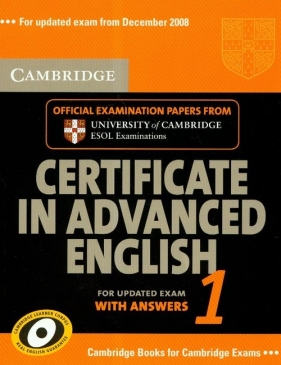 Cambridge certificate in advanced english 1 - <br />