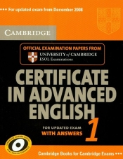 Cambridge certificate in advanced english 1 - <br />