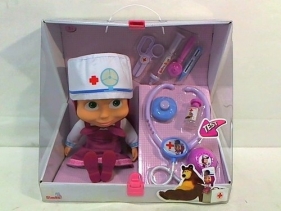 Masza lalka + zestaw doktora