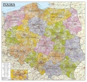 Polska mapa administracyjno-samochodowa 1:570 000 Tuba