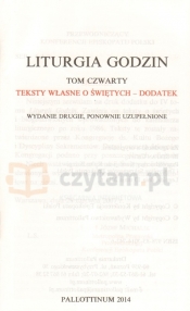 Liturgia Godzin - dodatek do T. IV
