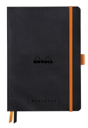 Notes Rhodia Rhodiarama Goalbook black A5 - kropki - Softcover