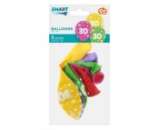 Balony liczba 30 urodziny 30cm 5szt