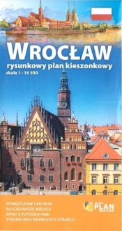 Plan kieszonkowy rys.-Wrocław 1:16 500 w.2019 - Opracowanie zbiorowe