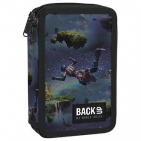 Piórnik 2-komorowy z wyposażeniem BACKUP 5 model DW40 galaktyka