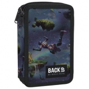 Piórnik 2-komorowy z wyposażeniem BACKUP 5 model DW40 galaktyka