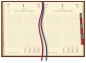 Kalendarz Stacjonarny 2025, dzienny A4 brązowy (T-229-S2)