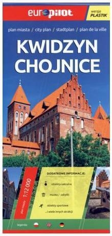 Kwidzyn Chojnice plan miasta 1:12 000 laminowany