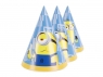 Czapeczki Minionki 16cm 6szt