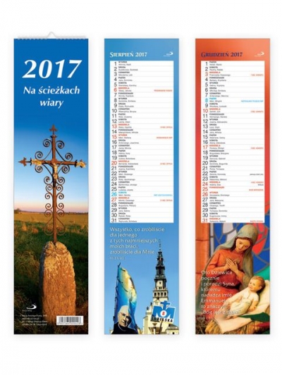 Kalendarz 2017 ścienny - Na ścieżkach wiary