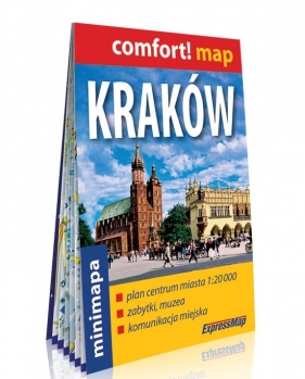 Kraków - laminowany plan miasta mini 1:20 000 - Opracowanie zbiorowe