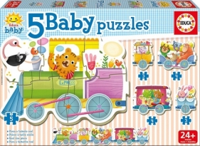 Puzzle Baby Zwierzęta w pociągu (17142)
