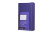 Kalendarz Moleskine 12M Tygodniowy Horyzontalny L (13x21cm) fioletowy - <br />