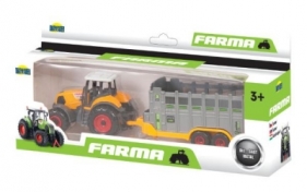 Farma - traktor metalowy z przyczepą mix