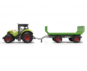 Traktor z przyczepą, dzwiękiem i światłem (112428)