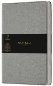 Notatnik 13x21cm linia Castelli Harris Oyster Grey