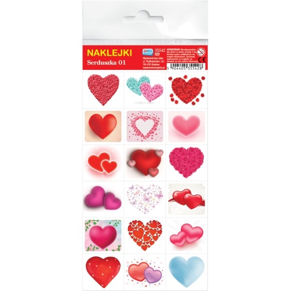 Naklejki. Serduszka
