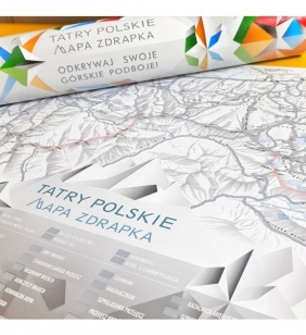 Tatry Polskie - mapa zdrapka - praca zbiorowa