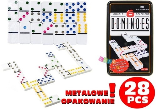 Gra Logiczna Domino Metalowe Opakowanie