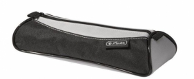 Piórnik kosmetyczka trójkątny black/ grey