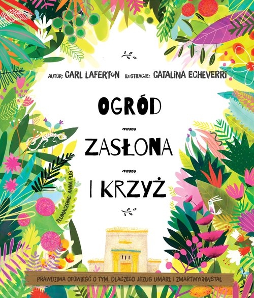 Ogród zasłona i krzyż