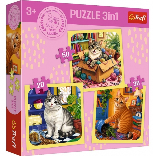 Puzzle 3w1 Radosne momenty TREFL