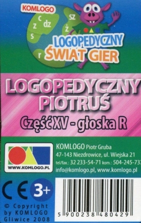 Karty: Logopedyczny Piotruś - Część XV, głoska R