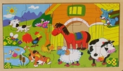 BRIMAREX Puzzle drewniane zwierzęta (1551429)