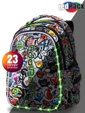 Coolpack - Joy M - Plecak Młodzieżowy - Led Graffiti (A20201)