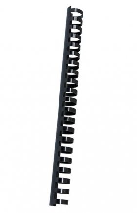 Plastikowe grzbiety do bindowania A4 25mm 50 sztuk czarne