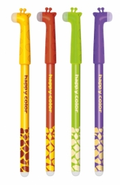 Długopis usuwalny 0,5mm Happy Color żyrafa (AKPB7371-3)