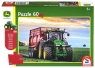 Puzzle 60 John Deere Traktor 8370R + zabawka G3