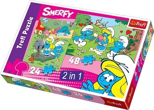 Smerfne zaloty - puzzle 24, 48
	 (34143)