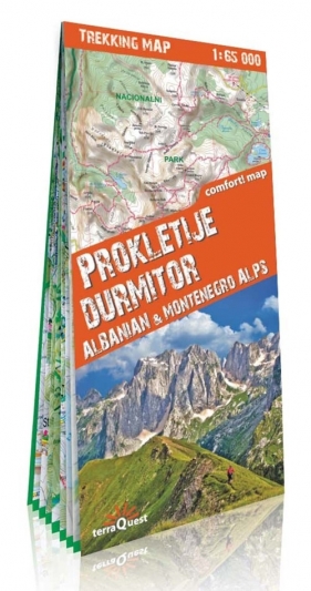 Alpy Albani i Czarnogóry Durmitor i Prokletije 1:65 000
