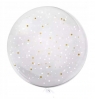 Tuban, balon 45 cm - Kropki, biały i złoty (TB 3643)