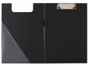 Deska A5 PVC z klipem i okładką czarna D.RECT
