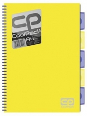 Brulion A4 CoolPack 200 kartek żółty neon