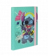 Coolpack, Teczka przestrzenna tekturowa z gumką A5  Disney Blue - Stitch