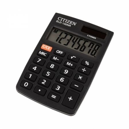 Kalkulator kieszonkowy Citizen SLD-100NR 8-cyfrowy - czarny (0000038)